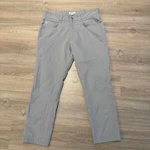 Peter Millar Pants 32x25 Gray Khakis 100% Cotton New Without Tags